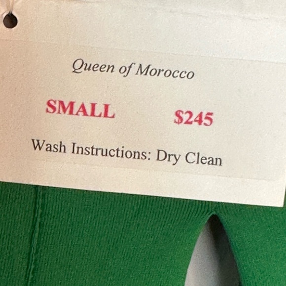 NEW Misile NYC Green Queen Of Morocco Asymmetrical Key Hole Front & Back Top, S - Picture 5 of 11